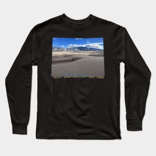 Colorado State Outline (Great Sand Dunes National Park) Long Sleeve T-Shirt